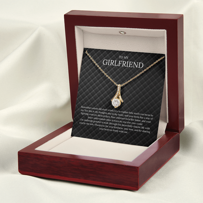 To My Girlfriend (Sometimes Words Fall Short) Alluring Beauty Necklace