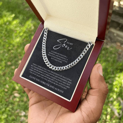 To My Son (I Closed My Eyes For A Moment) Cuban Link Chain