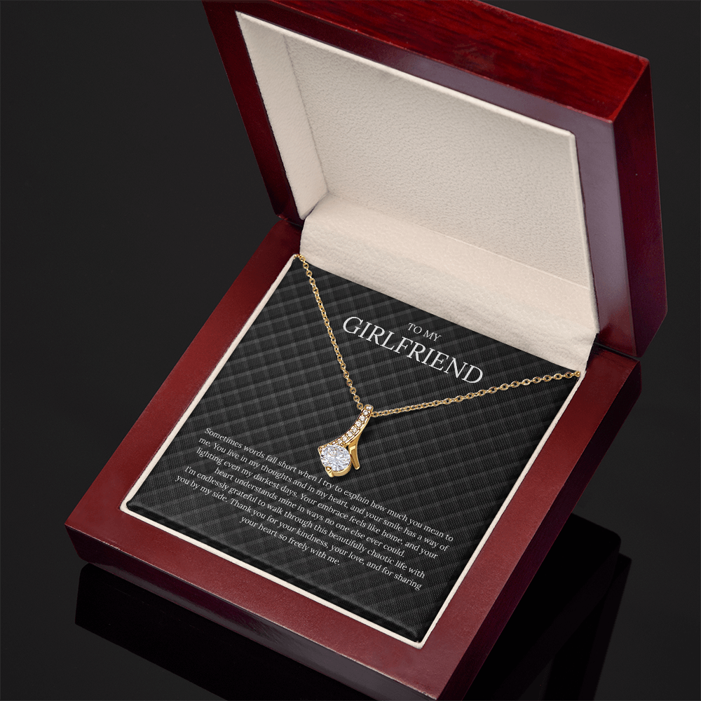 To My Girlfriend (Sometimes Words Fall Short) Alluring Beauty Necklace