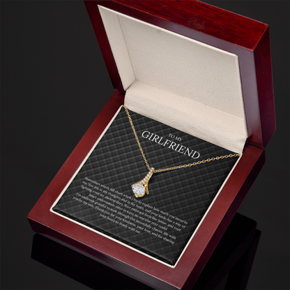 To My Girlfriend (Sometimes Words Fall Short) Alluring Beauty Necklace