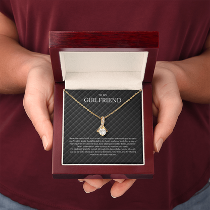 To My Girlfriend (Sometimes Words Fall Short) Alluring Beauty Necklace
