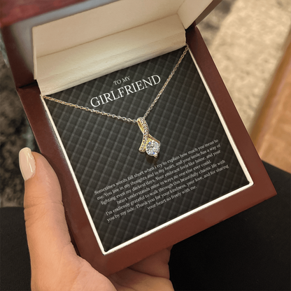 To My Girlfriend (Sometimes Words Fall Short) Alluring Beauty Necklace