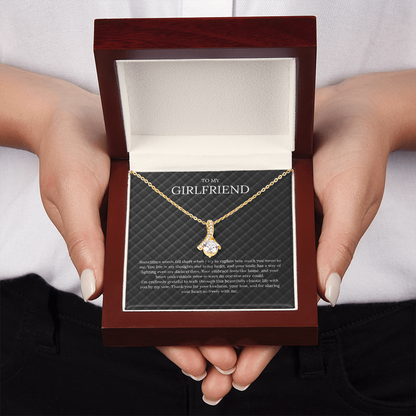 To My Girlfriend (Sometimes Words Fall Short) Alluring Beauty Necklace
