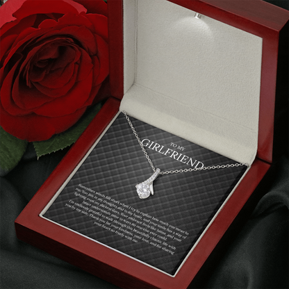 To My Girlfriend (Sometimes Words Fall Short) Alluring Beauty Necklace