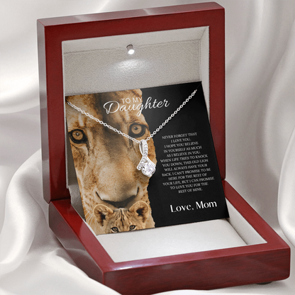 To My Daughter  Love, Mom ( Never Forget That I Love You) Alluring Beauty Necklace